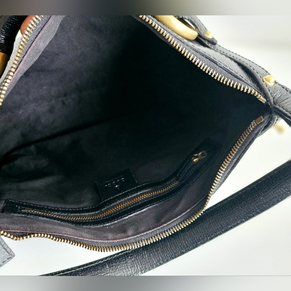 Gucci Horsebit Black Leather Shoulder Bag - Picture 10 of 11